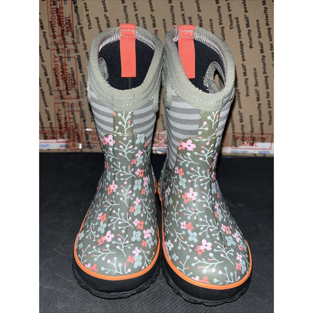 Bogs Kids Classic High Winter Rain Snow Boots -30 Degree Infant Size 8 Floral